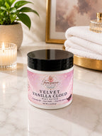                  Velvet Vanilla Cloud

Profile:
A dreamy whipped vanilla confection with warm waffle cone, melted marshmallow, and creamy cake batter folded into soft vanilla sugar. Smells like vanilla ice cream shop air mixed with fluffy frosting.

Vibe:
Cozy • Sweet • Feminine • Fluffy gourmand

Scent Notes:
Top: Vanilla sugar, spun cream
Middle: Cake batter, marshmallow fluff
Base: Warm vanilla waffle cone
